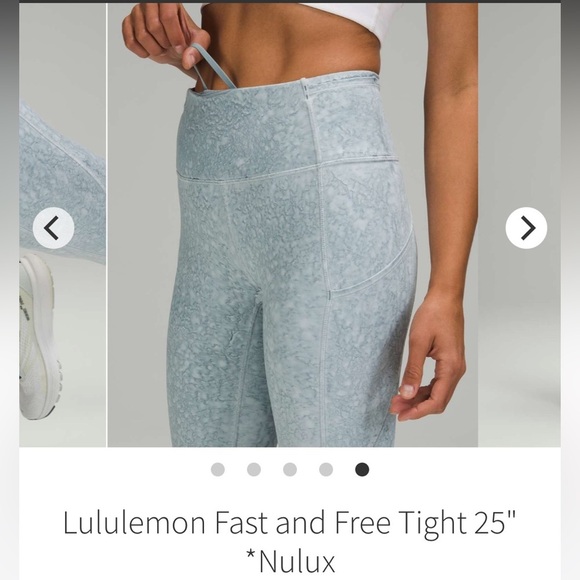 Lululemon Fast and Free Tight 25" *Nulux - Picture 3 of 8